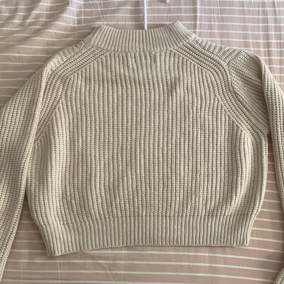 Kendall + Kylie Cropped Nude Sweater - Picture 3 of 3